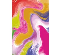 Watercolor Abstract Journal: Colorful Swirl Artwork | 100 Blank Lined Pages | Vibrant Notebook For Everyday Reflections | Modern Style Diary | Composition Book 6x9 Inches