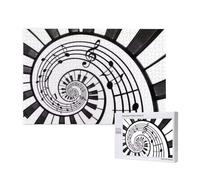 Watercolor Abstract Piano Keys,1000 Pieces Wooden Jigsaw Family Game Jigsaw Puzzles for Adults Teens Home Decor
