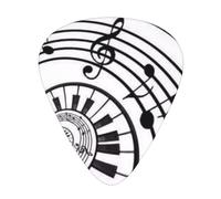 Watercolor Abstract Piano Keys,12 Pcs Guitar Pick,3 Different Thickness Plectrums for Acoustic Guitar Bass Ukulele (0.46mm 0.96mm 0.71mm)