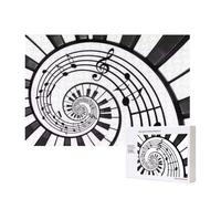 Watercolor Abstract Piano Keys,300 Pieces Wooden Jigsaw Family Game Jigsaw Puzzles for Adults Teens Home Decor