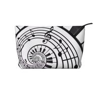 Watercolor Abstract Piano Keys, Cosmetic Bag Corduroy Makeup Bag Portable Travel Toiletry Bag