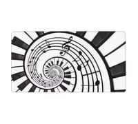 Watercolor Abstract Piano Keys,Mouse Pad Large Desk Pad Computer Keyboard Mouse Mat with Non Slip Rubber Base 40 x 70 cm