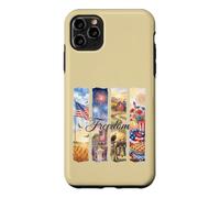 Watercolor American Freedom Patriotic Scenes Case for iPhone 11 Pro Max