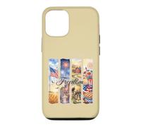 Watercolor American Freedom Patriotic Scenes Case for iPhone 12/12 Pro