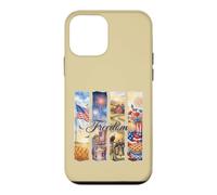 Watercolor American Freedom Patriotic Scenes Case for iPhone 12 mini
