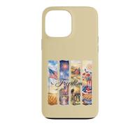 Watercolor American Freedom Patriotic Scenes Case for iPhone 13 Pro Max