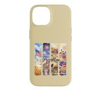 Watercolor American Freedom Patriotic Scenes Case for iPhone 14
