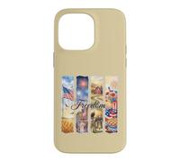 Watercolor American Freedom Patriotic Scenes Case for iPhone 14 Pro Max