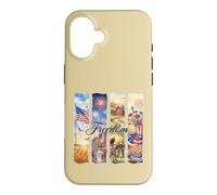 Watercolor American Freedom Patriotic Scenes Case for iPhone 16
