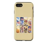 Watercolor American Freedom Patriotic Scenes Case for iPhone SE (2020) / 7/8