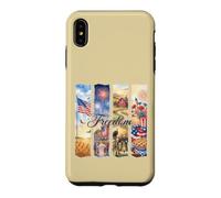 Watercolor American Freedom Patriotic Scenes Case for iPhone XS Max