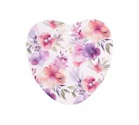 Watercolor And Purple Floral Car Air Freshener Hanging, Long Lasting Scented Car Aromatherapy Tablets, Love form Fragrance Scented Cards for Vehicles, Bedroom, Wardrobe White-style