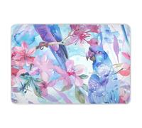 Watercolor Animal Hyacinth Macaw Fuchsia Soft Blue Changing Pad Covers Water Resistant Potty Training Mats Slip-Resistant Diaper Pads for Children Adults Pets, 52" L x 34" W para colchones