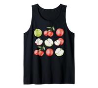 Watercolor Apples Fresh Fruit Art Vintage Nature Tank Top