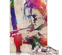 Watercolor Archery Sport Art 1000 Piece Wooden Jigsaw Puzzles for Adults & Children Stress Reliever 1000pcs (75x50cm)