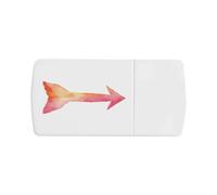 'Watercolor Arrow' Pill Box with Tablet Splitter (PI00035019)