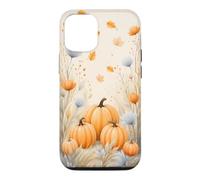 Watercolor Autumn Pumpkin Maple Leaf Fall Flower Aesthetic Case for iPhone 12/12 Pro