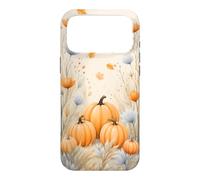 Watercolor Autumn Pumpkin Maple Leaf Fall Flower Aesthetic Case for iPhone 17 Pro Max
