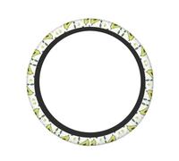 Watercolor Avocado Heart Pattern Steering Wheel Cover