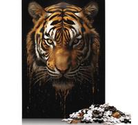 Watercolor Bald Eagle Portrait Puzzle Jigsaws 1000 Pieces for Adults Wooden Puzzles for Adults Jigsaw Puzzles for Adult 1000pcs (75x50cm)