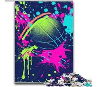 Watercolor Basketball 2000 Piece Jigsaw Puzzles for Adults Gifts, Educational Games Home Decoration Birthday Present, Gifts, Wall Art (70x100cm)
