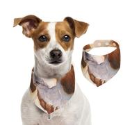 Watercolor Beagle Head,Dog Bandanas Cotton Pet Scarf Adjustable Bibs for Pet,S