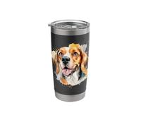 Watercolor Beagle Stainless Steel Insulated Tumbler