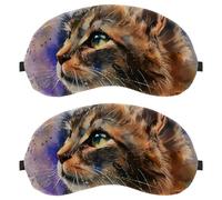 Watercolor Beautiful Cat Dutch Velvet Sleep Shade