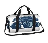 Watercolor Bigfoot Car Sports Duffel Bags Weekend Overnight Bag Casual Tote Holdall Travel Gym Luggage Duffel Bag for Kids Girls Boys Women Men