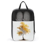 Watercolor Birch Tree Shoe Bag for Travel Daily Use Anti-dust Storage Carrier Golf Shoe Pouch