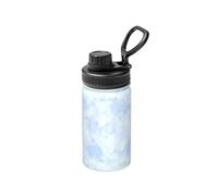 Watercolor Blue 12oz Space Pot Full Width Printed Double-Layer Heat Preservation and Cold Preservation Cup Innovative Leak-Proof Pot Cover Portable Cup is Suitable for Outdoor Sports
