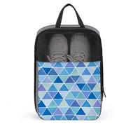 Watercolor Blue Pattern Shoe Bag for Travel Daily Use Anti-dust Storage Carrier Golf Shoe Pouch
