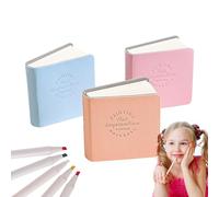 Watercolor Book - Pocket Sized Painting Canvas, Thick Cotton Fiber Notebook with Sturdy Elastic Band, Miniature Travel Drawing Supplies, Ideal for Plein Air Sketches Doodling Workplaces