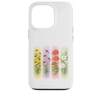 Watercolor Botanical Garden Flowers Design Case for iPhone 13 Pro