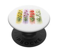 Watercolor Botanical Garden Flowers Design PopSockets Adhesive PopGrip