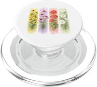 Watercolor Botanical Garden Flowers Design PopSockets PopGrip for MagSafe