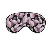 Watercolor Bowling Pins Unisex Light-Blocking Eye Mask Sleep Mask Suitable for Naps at Home, in The Office, and on Airplanes, Style-17-3