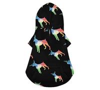Watercolor Boxer Dog Hoodie Luxury Dog Clothes Winter Dog Jacket Pet Clothes Hoodie French Bulldog Teddy Pug Puppy Clothes 2XL