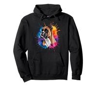 Watercolor Boxer Dog Owner Pet Animal Boxer Dog Pullover Hoodie