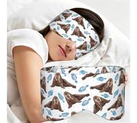 Watercolor Brown Walrus, Sleep Mask for Home Travel, Full Eye Covers Light Blocking Eye Mask Sleep Eye and Ear Muffs