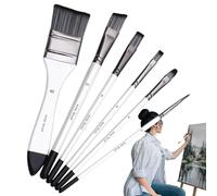 Watercolor brush set - acrylic brush kit, art painting supplies | Soft watercolor painting detail Gouache tweezers set, ron brush brush set