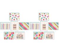 Watercolor Bulk Birthday Cards Assortment - 48pc Bulk Happy Day sheets with Envelopes Box Set - Assorted Blank Celebration Sheets for Women, Men, and Kids in a Boxed flyers Pack (Pack of 2)