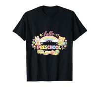 Watercolor Bunny & Bear Hello Kindergarten Back to School T-Shirt