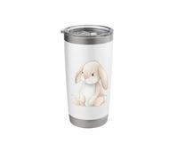 Watercolor Bunny Rabbit Pastel Plush Nursery Baby Animal Stainless Steel Insulated Tumbler