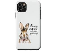 Watercolor Bunny Wisdom Follow Your Nose Rabbit Lover Case for iPhone 11 Pro Max