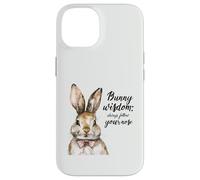 Watercolor Bunny Wisdom Follow Your Nose Rabbit Lover Case for iPhone 14