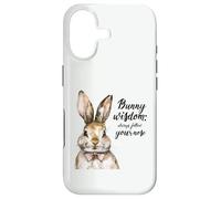 Watercolor Bunny Wisdom Follow Your Nose Rabbit Lover Case for iPhone 17