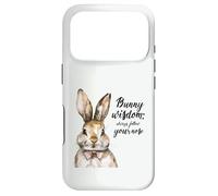 Watercolor Bunny Wisdom Follow Your Nose Rabbit Lover Case for iPhone 17 Pro