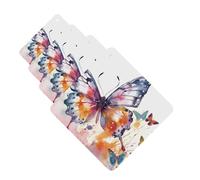 Watercolor butterfly Car Air Freshener Cards for Women Men 4 Pack Cute Car Accessories Long Lasting Scent Car Diffuser Hanging Auto Aromatherapy Tablets Car Fresheners Gifts