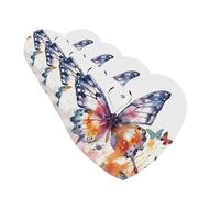 Watercolor butterfly Car Air Freshener Cards for Women Men 4 Pack Cute Car Accessories Long Lasting Scent Car Diffuser Hanging Auto Aromatherapy Tablets Car Fresheners Gifts